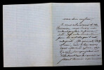Am&eacute;d&eacute;e ACHARD, Journaliste, LETTRE AUTOGRAPHE SIGN&Eacute;E AU SUJET D'UNE RUDE AFFAIRE. Am&eacute;d&eacute;e ACHARD