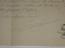 L&eacute;on XANROF - Lettre autographe sign&eacute;e, masques Kabuki, Tengu, Revue. L&eacute;on Xanrof