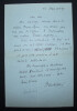 Saint-Georges DE BOUH&Eacute;LIER - LETTRE AUTOGRAPHE SIGN&Eacute;E, 1927. Saint-Georges DE BOUH&Eacute;LIER