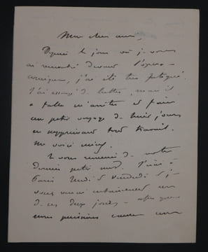 Edmond GONDINET, Librettiste - LETTRE AUTOGRAPHE SIGNÉE SUR SA FATIGUE. Edmond GONDINET