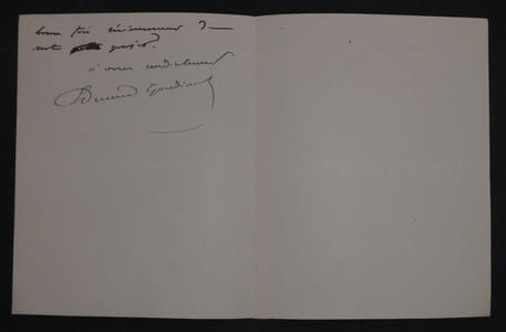 Edmond GONDINET, Librettiste - LETTRE AUTOGRAPHE SIGNÉE SUR SA FATIGUE