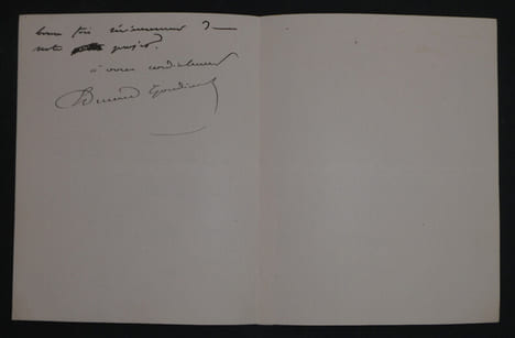 Edmond GONDINET, Librettiste - LETTRE AUTOGRAPHE SIGNÉE SUR SA FATIGUE. Edmond GONDINET