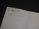 Edmond GONDINET, Librettiste - LETTRE AUTOGRAPHE SIGN&Eacute;E SUR SA FATIGUE. Edmond GONDINET