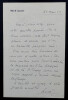 Ren&eacute; CLAIR - LETTRE AUTOGRAPHE SIGN&Eacute;E &Agrave; Lily, 1950. Ren&eacute; Clair