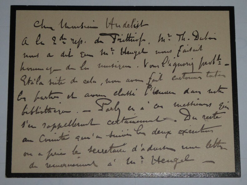 MARTY Georges - CARTE LETTRE AUTOGRAPHE SIGNEE, PARIS, 1902. Georges Marty