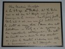 MARTY Georges - CARTE LETTRE AUTOGRAPHE SIGNEE, PARIS, 1902. Georges Marty