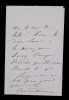 &Eacute;douard PAILLERON, Dramaturge - LETTRE AUTOGRAPHE SIGN&Eacute;E. &Eacute;douard PAILLERON