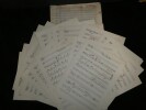 Partition Manuscrite Orchestration Andr&eacute; CLAVEAU - Du du du. Andr&eacute; Claveau
