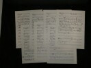 Partition Manuscrite Orchestration Andr&eacute; CLAVEAU - Du du du. Andr&eacute; Claveau