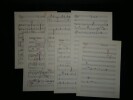 Partition Manuscrite Orchestration Andr&eacute; CLAVEAU - Du du du. Andr&eacute; Claveau