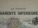 Lithographie couleur, La Charente Inf&eacute;rieure, dress&eacute; Vuillemin, Grav&eacute; ALES, 1876. Vuillemin ; ALES (graveur)