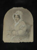 Dessin d'une "femme" sur un fauteuil.. 