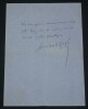 Fernand GREGH, Po&egrave;te - LETTRE AUTOGRAPHE SIGN&Eacute;E DE 2 PAGES. Fernand GREGH