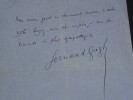 Fernand GREGH, Po&egrave;te - LETTRE AUTOGRAPHE SIGN&Eacute;E DE 2 PAGES. Fernand GREGH