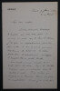 L&eacute;on SAY, Homme politique - LETTRE AUTOGRAPHE SIGN&Eacute;E, 1886. L&eacute;on SAY