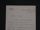 L&eacute;on SAY, Homme politique - LETTRE AUTOGRAPHE SIGN&Eacute;E, 1886. L&eacute;on SAY