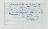 G&eacute;n&eacute;ral Maxime WEYGAND - Lettre autographe sign&eacute;e - Paris - 1960. G&eacute;n&eacute;ral Maxime WEYGAND