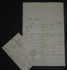 (Comte) Alfred DE FALLOUX - LETTRE AUTOGRAPHE SIGN&Eacute;E &Agrave; Marie DE FALLOUX, 1863. Alfred DE FALLOUX