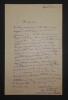 Fernand LE BORNE - Lettre autographe sign&eacute;e, Monts, 1918, Mme CHAZEL. Fernand LE BORNE