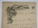 LETTRE AUTOGRAPHE SIGNEE, &Agrave; Henri HEUGEL, THERMES LUCHON 1893. Edouard BROUSTET