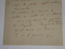 LETTRE AUTOGRAPHE SIGNEE, &Agrave; Henri HEUGEL, THERMES LUCHON 1893. Edouard BROUSTET