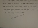 Louis MARTIN-CHAUFFIER, Journaliste - CARTE LETTRE AUTOGRAPHE SIGN&Eacute;E. Louis MARTIN-CHAUFFIER