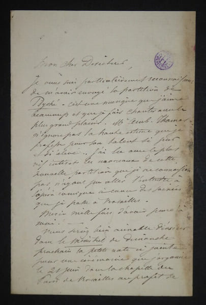 GUILLOT DE SAINBRIS Antoine - LETTRE AUTOGRAPHE SIGN&Eacute;E, PARIS 1879. Antoine Guillot de Sainbris