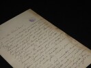 GUILLOT DE SAINBRIS Antoine - LETTRE AUTOGRAPHE SIGN&Eacute;E, PARIS 1879. Antoine Guillot de Sainbris