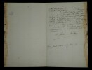 GUILLOT DE SAINBRIS Antoine - LETTRE AUTOGRAPHE SIGN&Eacute;E, PARIS 1879. Antoine Guillot de Sainbris