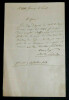 Etienne ARNAL - LETTRE AUTOGRAPHE SIGN&Eacute;E, Paris, 1843. Etienne Arnal