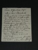 Oscar Comettant, Musicien - LETTRE AUTOGRAPHE SIGN&Eacute;E sur Danton 1891. Oscar Comettant