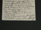 Oscar Comettant, Musicien - LETTRE AUTOGRAPHE SIGN&Eacute;E sur Danton 1891. Oscar Comettant