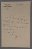 Georges RICOU - LETTRE AUTOGRAPHE SIGN&Eacute;E, 1930. Georges RICOU