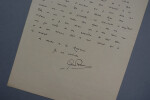 Georges RICOU - LETTRE AUTOGRAPHE SIGN&Eacute;E, 1930. Georges RICOU