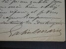 MARIE Gabriel - LETTRE AUTOGRAPHE SIGN&Eacute;E 1892. Gabriel Marie