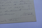 Julia BARTET - CARTE-LETTRE DE DEUIL AUTOGRAPHE SIGN&Eacute;E. Julia Bartet