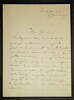LETTRE AUTOGRAPHE SIGNEE, 1897 - VIERGE AU JARDIN. Guillaume Dubufe