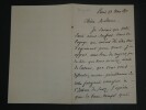 Fran&ccedil;ois-Auguste-Marie MIGNET - LETTRE AUTOGRAPHE SIGN&Eacute;E Paris 1870 3 pages. Fran&ccedil;ois-Auguste-Marie MIGNET