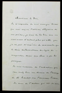 Adolphe VUITRY - LETTRE AUTOGRAPHE SIGNÉE