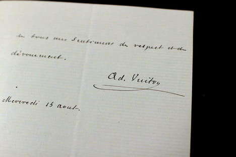 Adolphe VUITRY - LETTRE AUTOGRAPHE SIGNÉE. Adolphe Vuitry