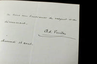 Adolphe VUITRY - LETTRE AUTOGRAPHE SIGNÉE