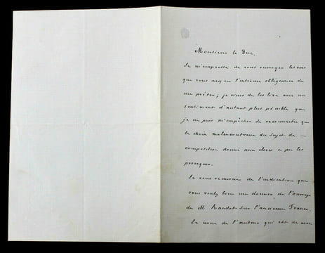 Adolphe VUITRY - LETTRE AUTOGRAPHE SIGNÉE. Adolphe Vuitry