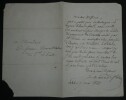 &Eacute;mile Marco de SAINT-HILAIRE, &Eacute;crivain - LETTRE AUTOGRAPHE SIGN&Eacute;E, 1849, Paris. &Eacute;mile Marco de SAINT-HILAIRE