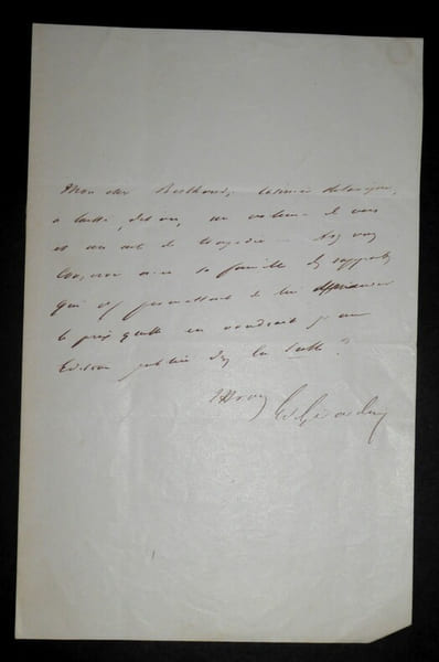 LETTRE AUTOGRAPHE SIGN&Eacute;E , PARIS. DE GIRARDIN Emile
