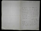 DE GIRARDIN Emile - LETTRE AUTOGRAPHE SIGN&Eacute;E , PARIS. Emile de Girardin