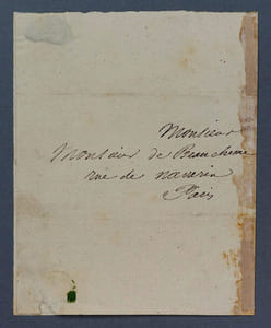 Isidore TAYLOR, dit BARON TAYLOR - LETTRE AUTOGRAPHE SIGNÉE