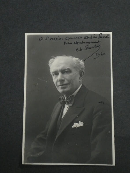 Charles RESCHAL - PHOTOGRAPHIE ARGENTIQUE ORIGINALE d&eacute;dicac&eacute;e &agrave; Andr&eacute;e Pascal. Charles Reschal