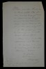 LETTRE AUTOGRAPHE SIGN&Eacute;E, PARIS. Hippolyte Lionnet