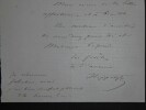 LETTRE AUTOGRAPHE SIGN&Eacute;E, PARIS. Hippolyte Lionnet