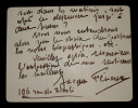 Jacques FENOUX, Acteur fran&ccedil;ais - CARTE-LETTRE AUTOGRAPHE SIGN&Eacute;E. Jacques FENOUX